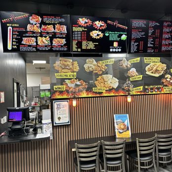Hell’s Chicken - Counter and menu - Chicken Shop Near Me - Los Angeles, California Hell’s Chicken - Counter and menu - Chicken Shop Near Me - Los Angeles, California