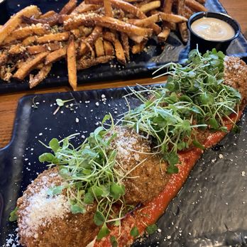 Aura - Goat cheese balls and truffle fries. Both terrible. - Cocktail Bars Near Me - Lafayette, Indiana