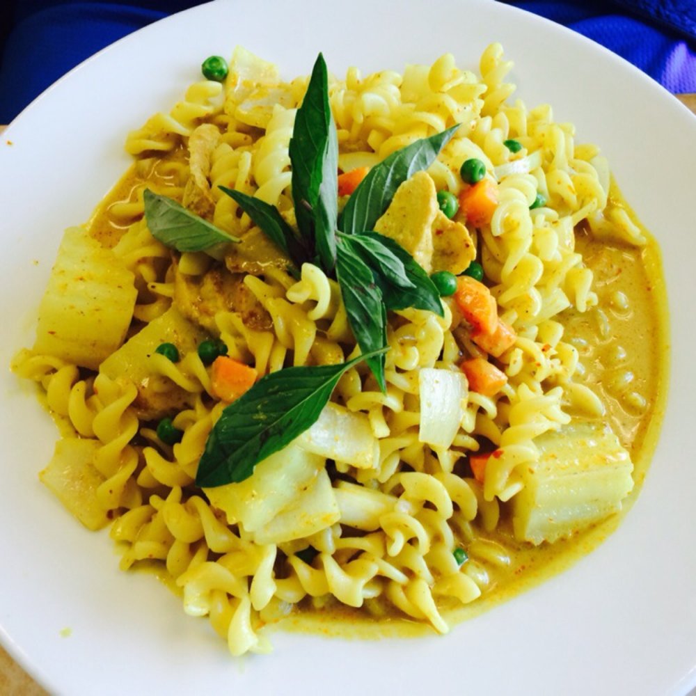 My Vegan - Yellow curry pasta - Thai Near Me - Pasadena, California My Vegan - Yellow curry pasta - Thai Near Me - Pasadena, California