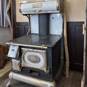 Caboose Burgers - antiques in dining room - Burgers Near Me - Antonito, Colorado