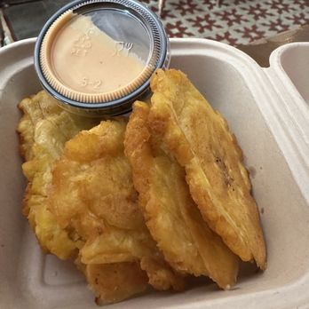 Café Berlín - Tostones - Fried Green Plantain - Puerto Rican Near Me - San Juan, Puerto Rico