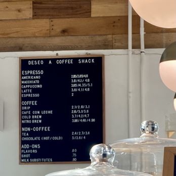 Deseo Coffee Shack - Full menu - Coffee & Tea Near Me - Phoenix, Arizona