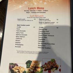 Mango Tango - Lunch Menu