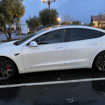 TDW Auto - Tesla Model 3 after Unplugged Performance coil over installation. - Auto Repair Near Me - San Jose, California TDW Auto - Tesla Model 3 after Unplugged Performance coil over installation. - Auto Repair Near Me - San Jose, California