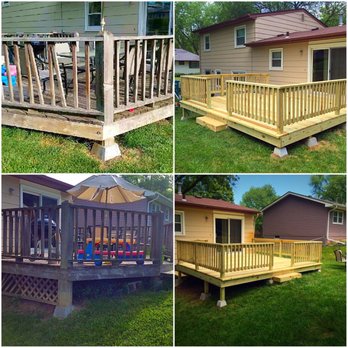 G & K Construction - Deck - before and after - General Contractors Near Me - Omaha, Nebraska