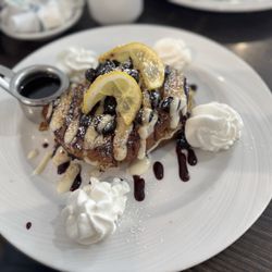 Rising Early Cafe - Blueberry Lemon Crème Brûlée French Toast