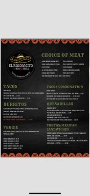 Menu photo 2 El rinconcito mexican grill Bloomington, IL Menu photo 2 El rinconcito mexican grill Bloomington, IL