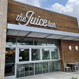 the front of the juice bar the front of the juice bar