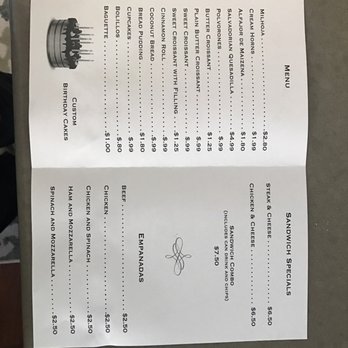 Rincon Hispano - a menu for a restaurant - Mexican Near Me - Lenoir, North Carolina