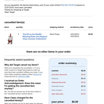 Target - They cancelled my pickup order!!! Told me they were out of stock! I walked into store to find in stock! BAD customer service!!! - Department Stores Near Me - Irvine, California Target - They cancelled my pickup order!!! Told me they were out of stock! I walked into store to find in stock! BAD customer service!!! - Department Stores Near Me - Irvine, California