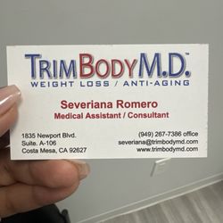 Trimbody M.D - Call and ask for her!