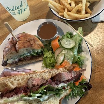 Salted Melon - Steak sandwich truffle fries - Cocktail Bars Near Me - Charlotte, North Carolina