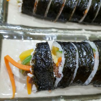 Rolly Kimbab - Beef and squid - Korean Near Me - Flushing, New York Rolly Kimbab - Beef and squid - Korean Near Me - Flushing, New York