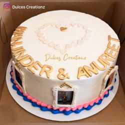 Dulces Creationz - Cake with edible frames and images
