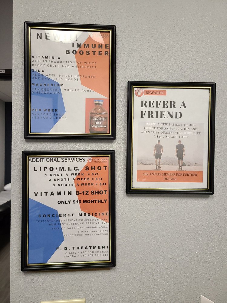 AGELESS MEN’S HEALTH Updated October 2024 29645 Rancho California Rd, Temecula, California