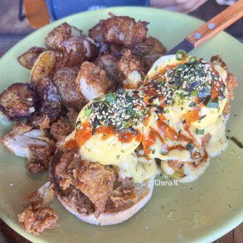 Berkeley Social Club - K.F.C. Benedict $21 - Breakfast & Brunch Near Me - Berkeley, California Berkeley Social Club - K.F.C. Benedict $21 - Breakfast & Brunch Near Me - Berkeley, California