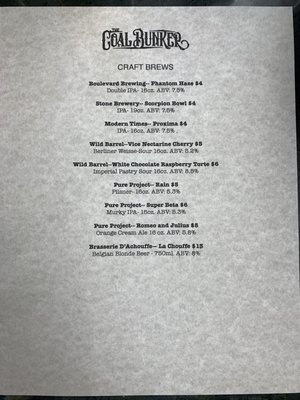 Menu photo 6 The Coal Bunker Fallbrook, CA
