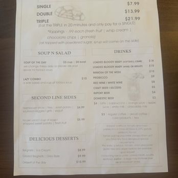 Lazy Oak - Menu - Breakfast & Brunch Near Me - Ocean Springs, Mississippi