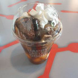 Heath Caramel Brownie Cupfection