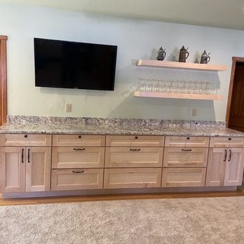 Central Colorado Kitchens - Final installed counter with shelving.  Television not included. - Appliances Near Me - Buena Vista, Colorado
