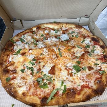 Mangia Bene Big Slice - Chicken Parm Pizza 16" - Italian Near Me - Cape Coral, Florida Mangia Bene Big Slice - Chicken Parm Pizza 16" - Italian Near Me - Cape Coral, Florida