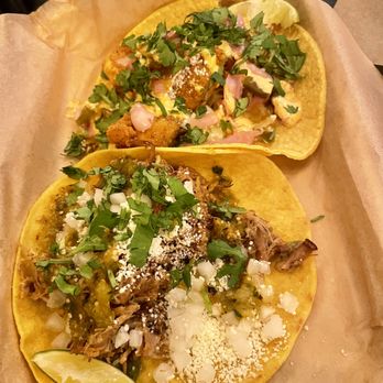 Torchy's Tacos - BBQ Salmon and Green Chili Pork - Tacos Near Me - Gilbert, Arizona