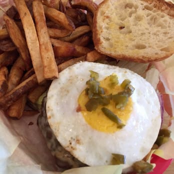 Bumblebees BBQ and Grill - Kalbi burger w optional egg and jalapeño - New American Near Me - Midvale, Utah