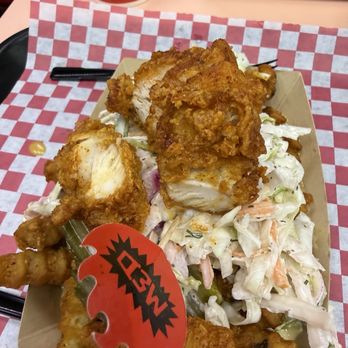 Chicken and the Wolf - 2 Chopped Tender Salad + Choice of Heat Level 2 Chopped Tender Salad + Choice of Heat - Sandwiches Near Me - Tulsa, Oklahoma