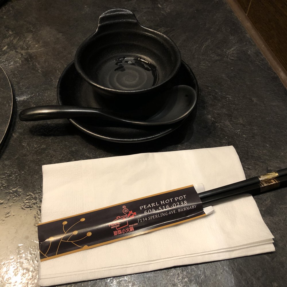 Pearl Hot Pot - Table setting~ - Hot Pot Near Me - Burnaby, British Columbia