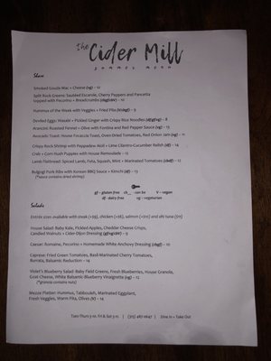 Menu photo 7 The Cider Mill Syracuse, NY Menu photo 7 The Cider Mill Syracuse, NY