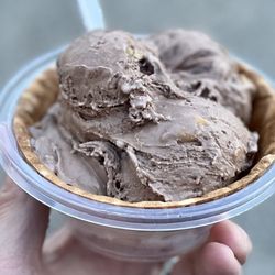 Handel's Homemade Ice Cream - Waffle Bowl w/ Peanut Butter Chocolate Brownie