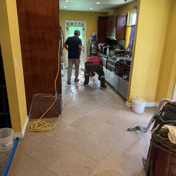 Stone Polish Restoration - Cleaning floor tiles - Flooring Near Me