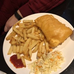 Halibut House Fish and Chips - Halibut and chips $15,95