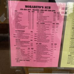 Morabitos Deli & Sub Shop - Menu