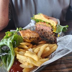 Higher Ground Char House - 1 lb burger!!!