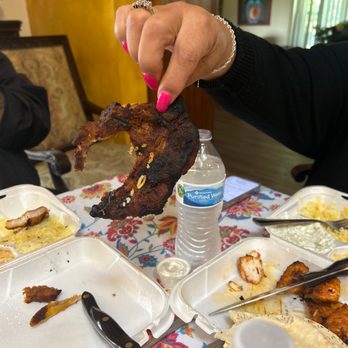 Olives Mediterranean Café - "Lightly cooked pork chop" - not - Mediterranean Near Me - Lancaster, California