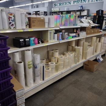 Herweck's - Sublimation blanks, assorted tumblers, mugs, key ring, coaster and more. Vinyl application tapes. - Art Supplies Near Me - San Antonio, Texas