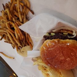 Fat Dan's Deli - Kids version of the Fat Burger which was PLENTY large and a side of fries.