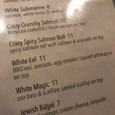 Photo of Circle Sushi - Atlanta, GA, United States. Small section of the sushi menu