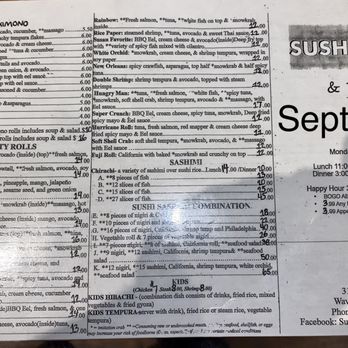 Sushilicious & Thai - Sept 2023 Sushi Menu - Sushi Bars Near Me - Waveland, Mississippi Sushilicious & Thai - Sept 2023 Sushi Menu - Sushi Bars Near Me - Waveland, Mississippi