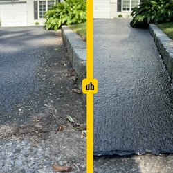 Preparation is key!  A clean surface ensures the best adhesion for a smooth, long-lasting seal. Swipe to see the transformation!  #Drive