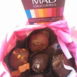 MAD Chocolates - So good!! The hot chili with the decadent chocolate is a perfect combination.