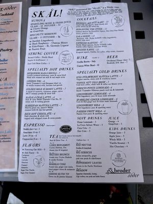 Menu photo 3 Broder Söder Portland, OR