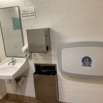 Habit Burger & Grill - Changing station in the women's Bathroom - Burgers Near Me - American Fork, Utah Habit Burger & Grill - Changing station in the women's Bathroom - Burgers Near Me - American Fork, Utah
