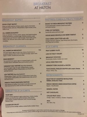 Menu photo 2 The Mounted Cat Burlington, VT