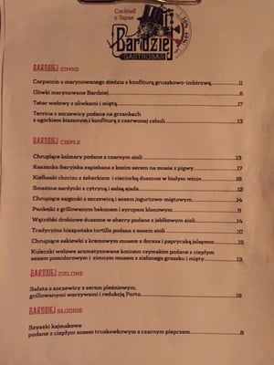 Menu photo 1 Bardziej Warsaw, MZ