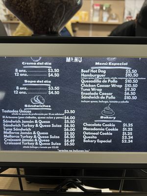 Menu photo 1 Unicos Coffee Río Grande, PR