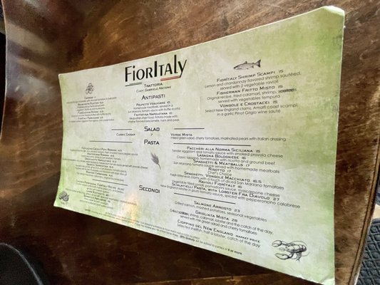 Menu photo 7 FiorItaly Trattoria Medford, MA Menu photo 7 FiorItaly Trattoria Medford, MA