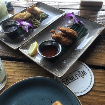 Wilfred's Lounge - Coconut shrimp and smoked salmon cream cheese, Rangoon's - Hawaiian Near Me - Napa, California