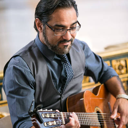 Jay Alvarez Romantic Weddings Guitar - Jay playing for us at the Mayor's Balcony in San Francisco City Hall